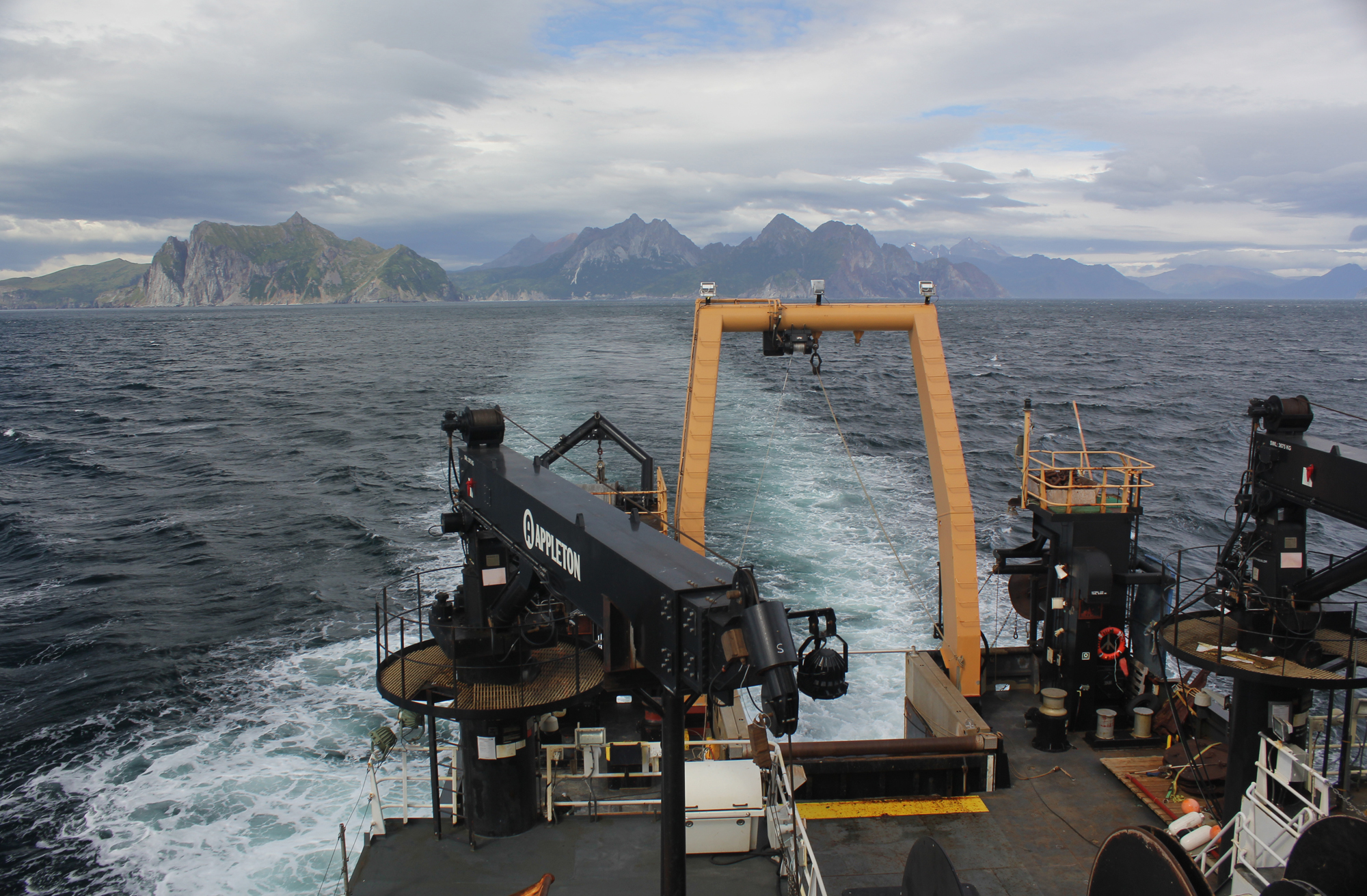 NOAA Ship Oscar Dyson along Alaskan Peninsula