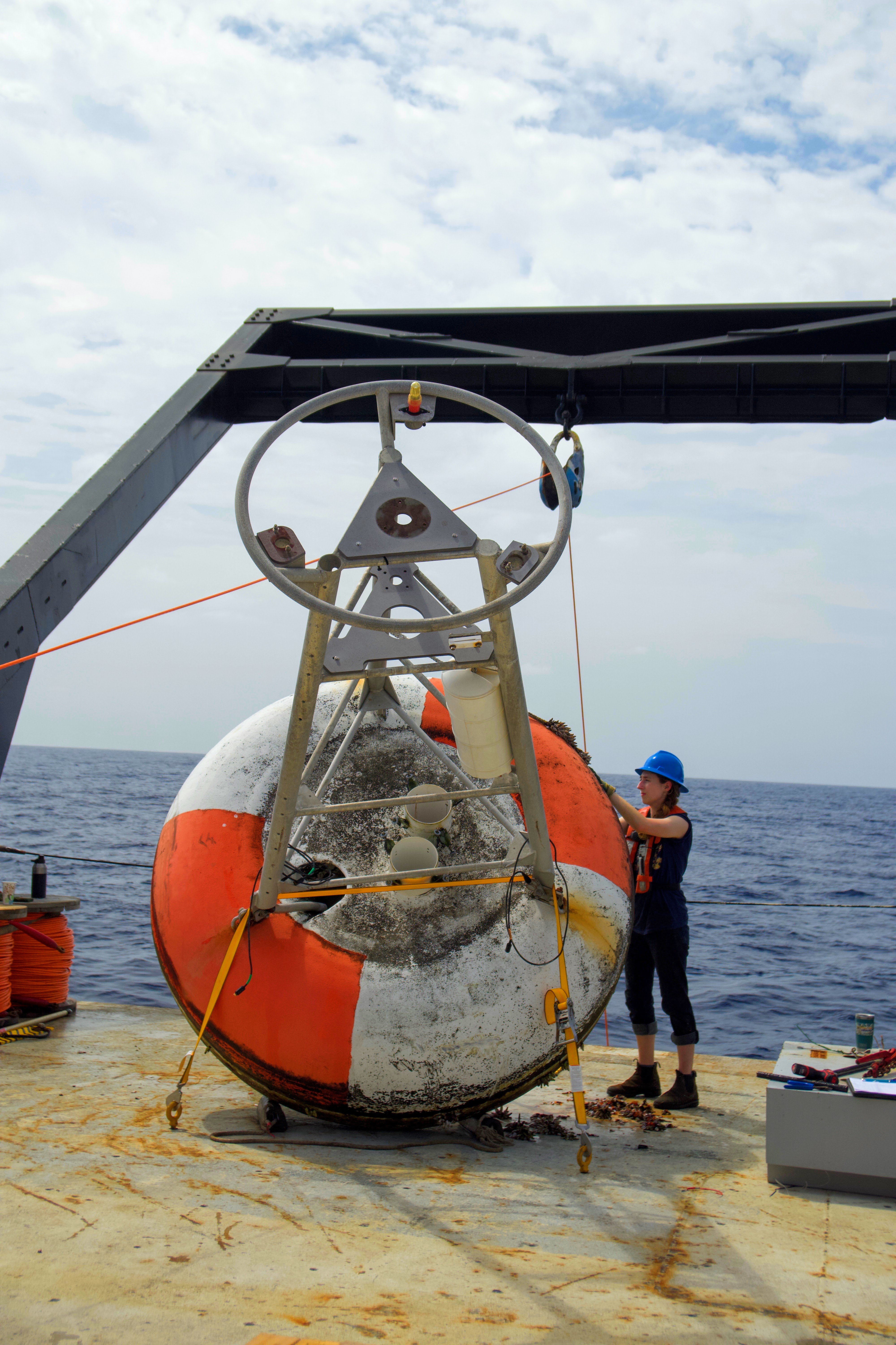 Survey technician services buoy