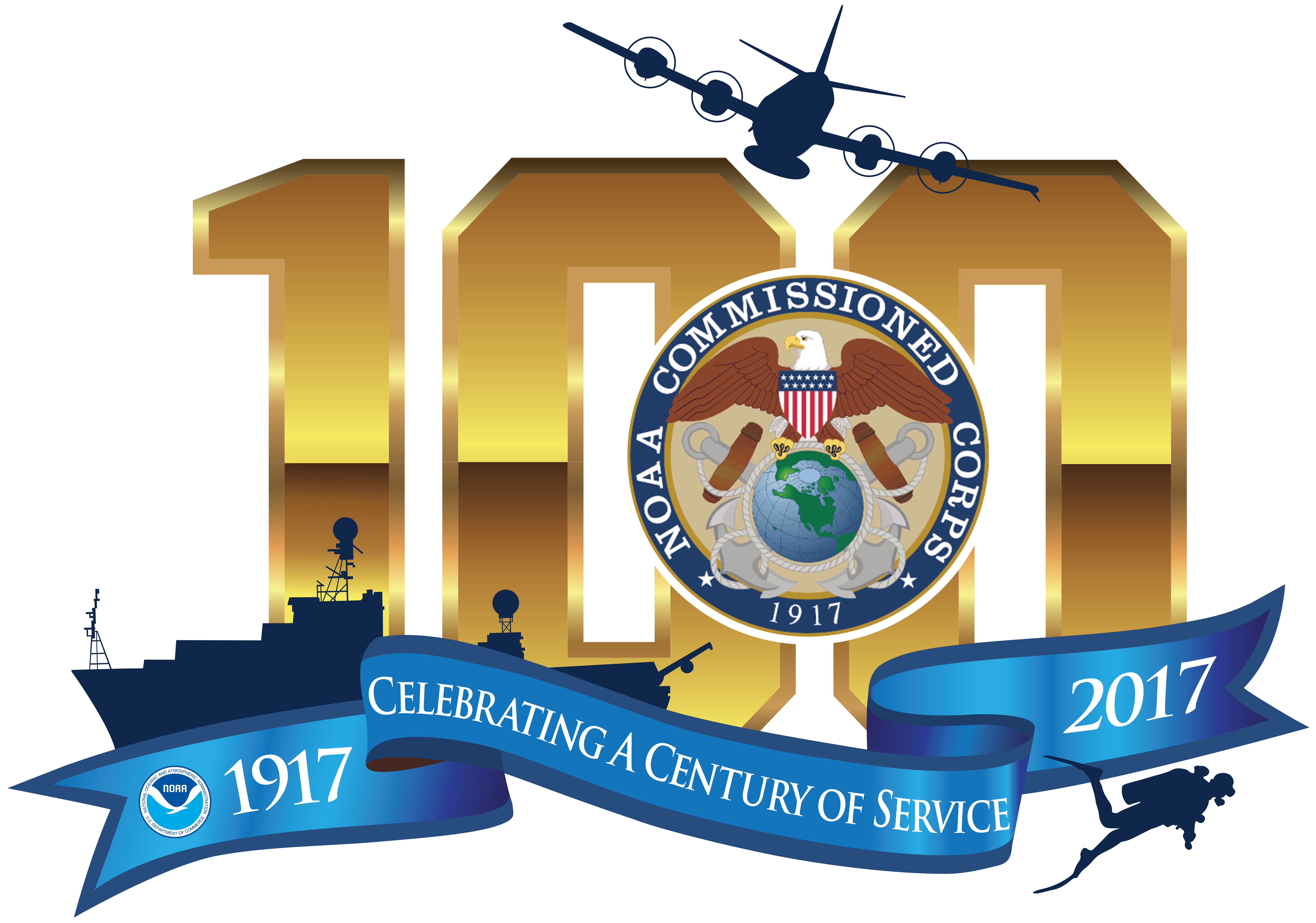 NOAA Corps Centennial Graphic