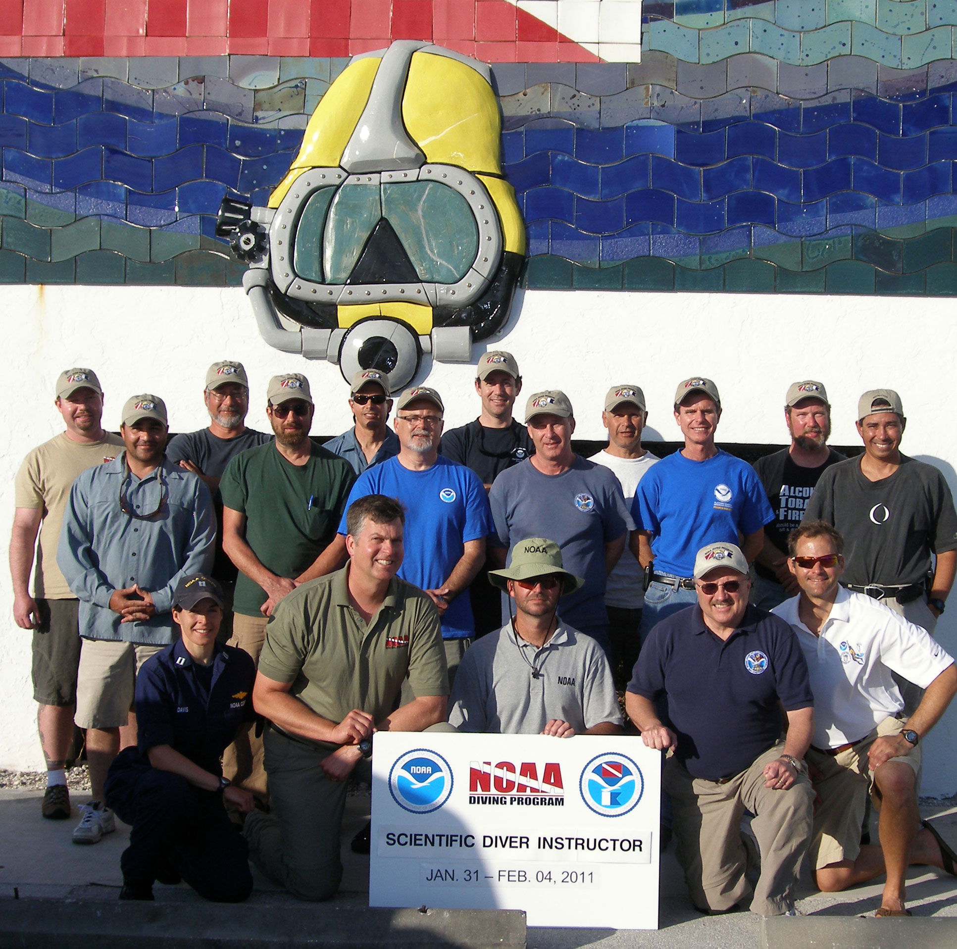NOAA Scientific Diver Instructors trained during first class in 2011