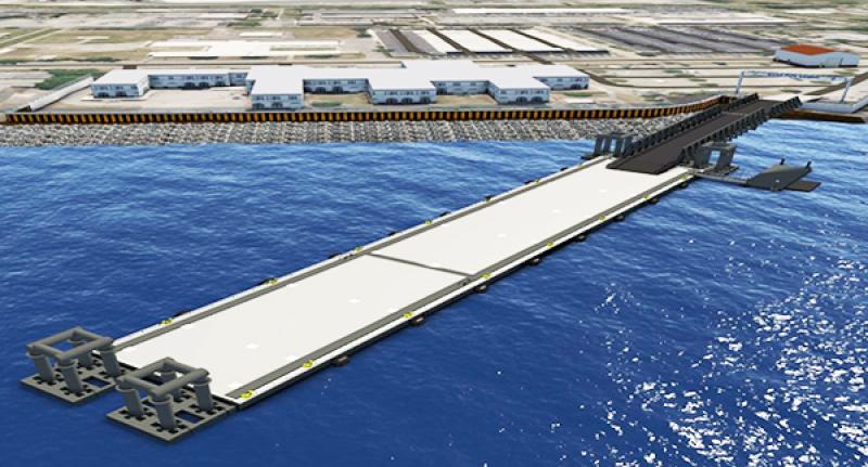 Conceptual rendering of NOAA North Charleston, SC pier facility renovation