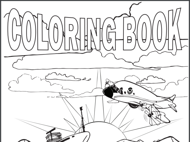 Cover image of the OMAO coloring book.