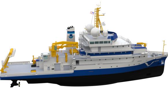 Illustration of New Ships Being Built for NOAA