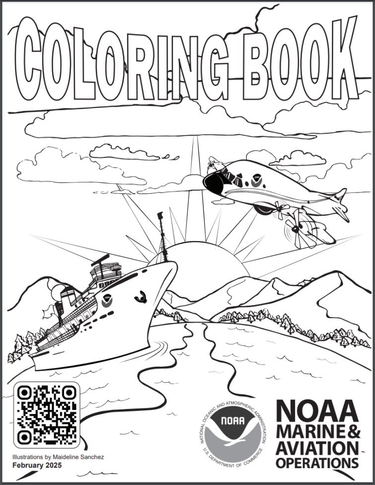 Cover image of the OMAO coloring book.
